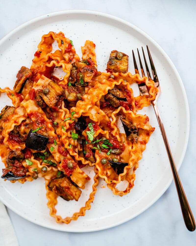 Eggplant pasta