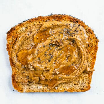 Toast with almond butter