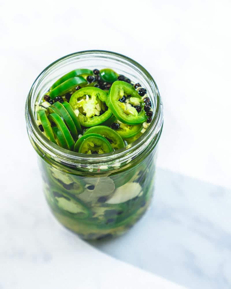 Pickled jalapeños