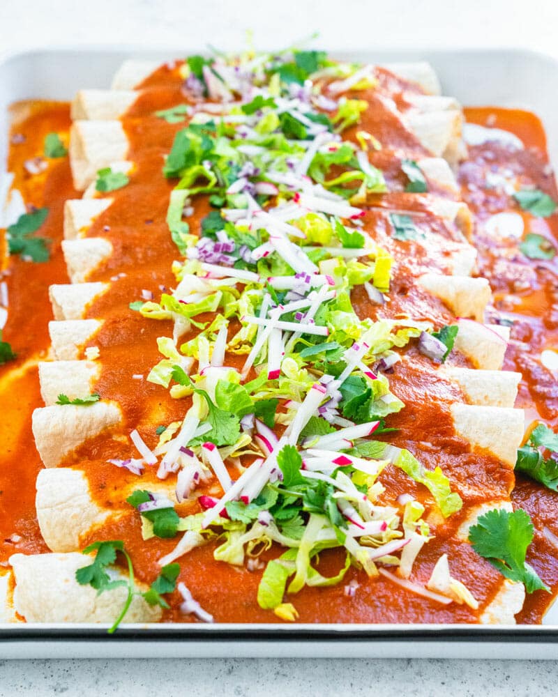 Vegan enchiladas