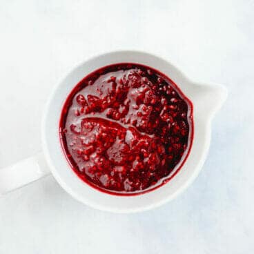 Raspberry sauce