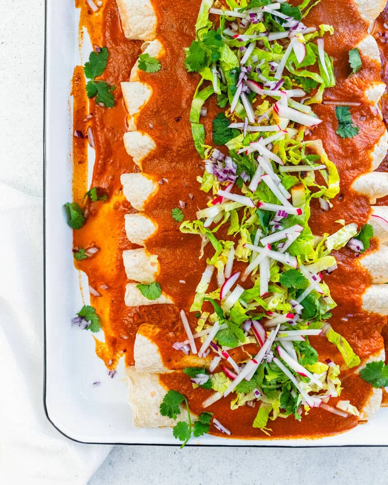 Vegan enchiladas