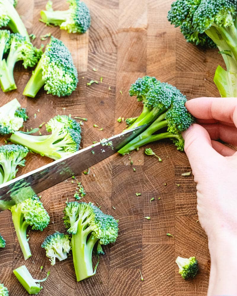 Step 1: Chopping vegetables.