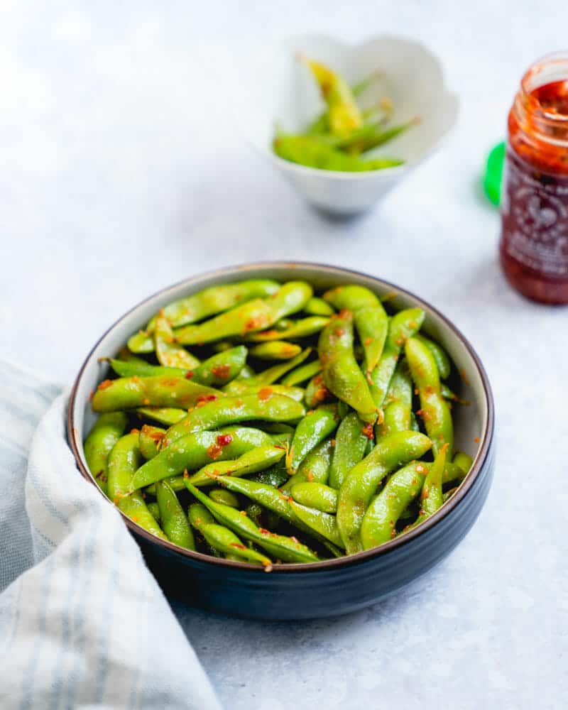Spicy edamame