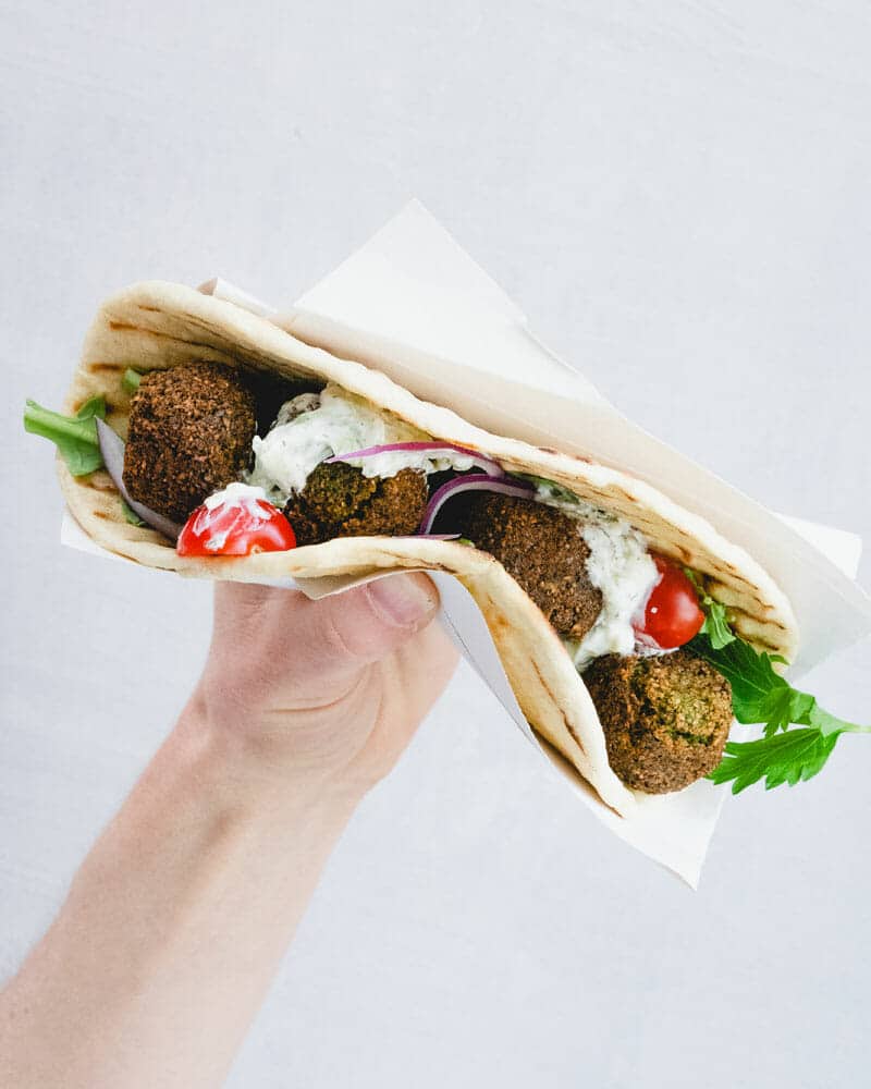 Falafel in pita
