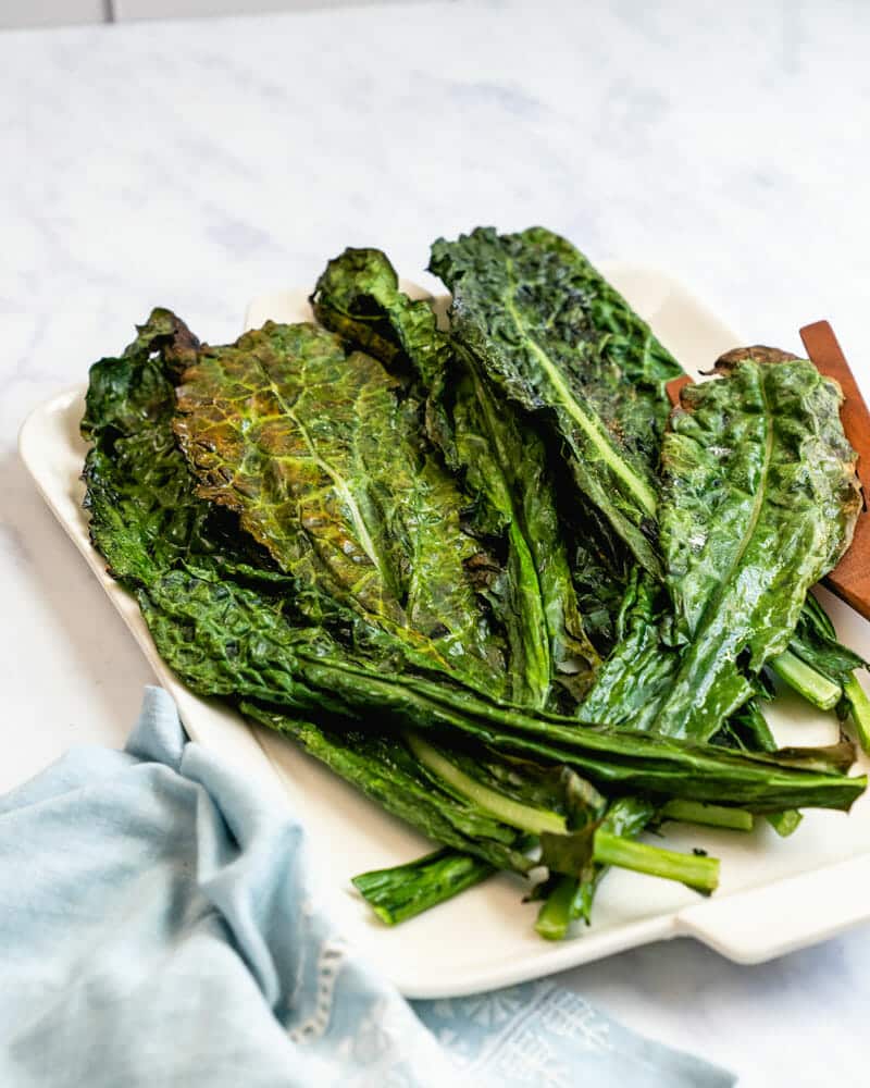 Grilled kale