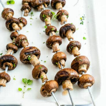 Grilled mushrooms