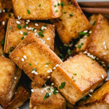 Pan fried tofu