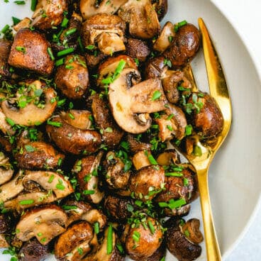 Roasted mushrooms