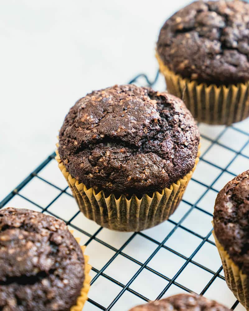 Chocolate banana muffins