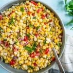 Grilled corn salad