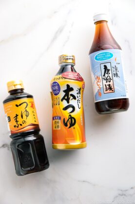 Mentsuyu / Tsuyu (Japanese Noodle Soup Base) | Easy Japanese Recipes at fancyfoodsshow.com