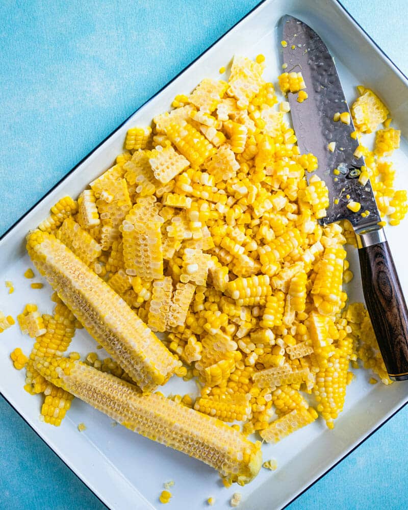 How to cut corn off the cob