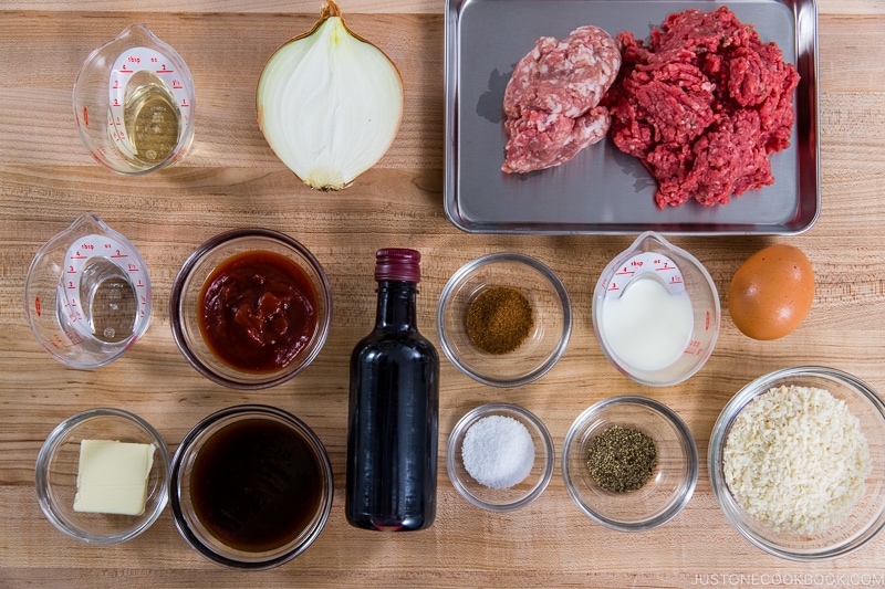 Hamburger Steak (Hambagu) Ingredients