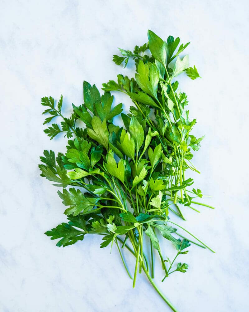 A parsley bunch