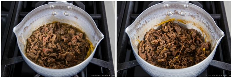 Simmered Beef with Ginger (Shigureni) 6