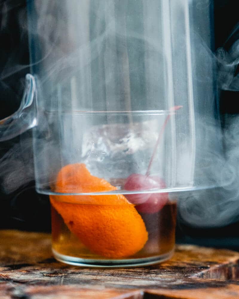 How to make a smoked old fashioned