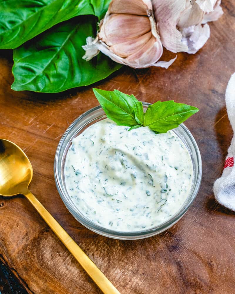 How to make basil aioli