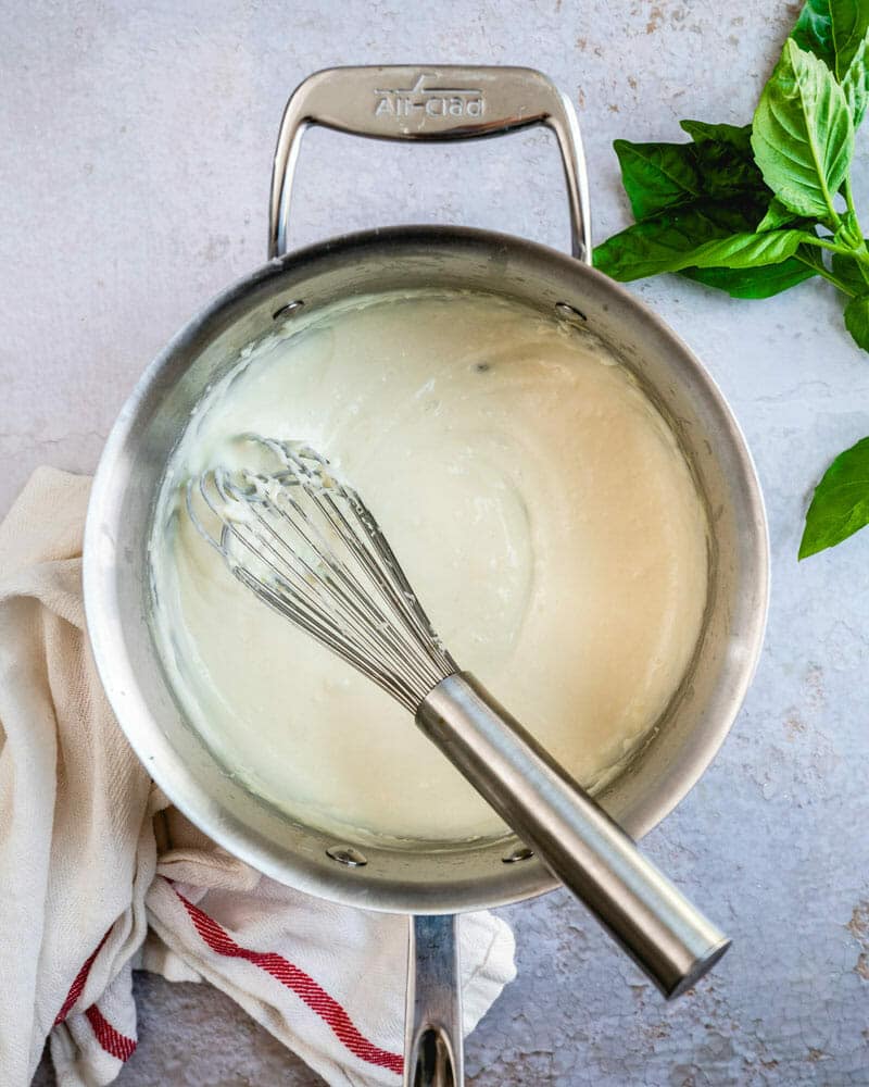 Parmesan cream sauce
