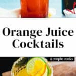 Orange Juice Cocktails
