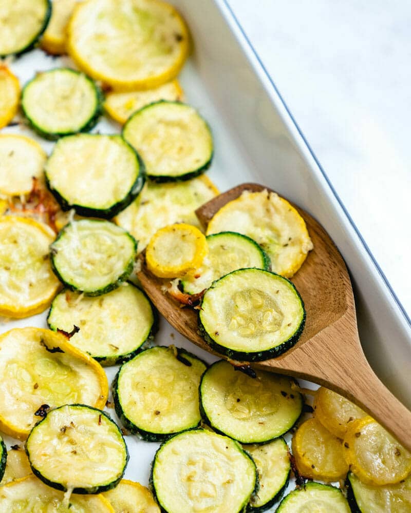 Roasted zucchini and squash