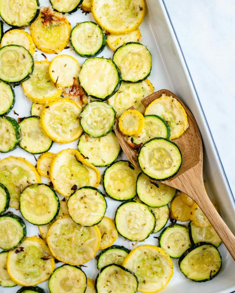 Roasted zucchini and squash