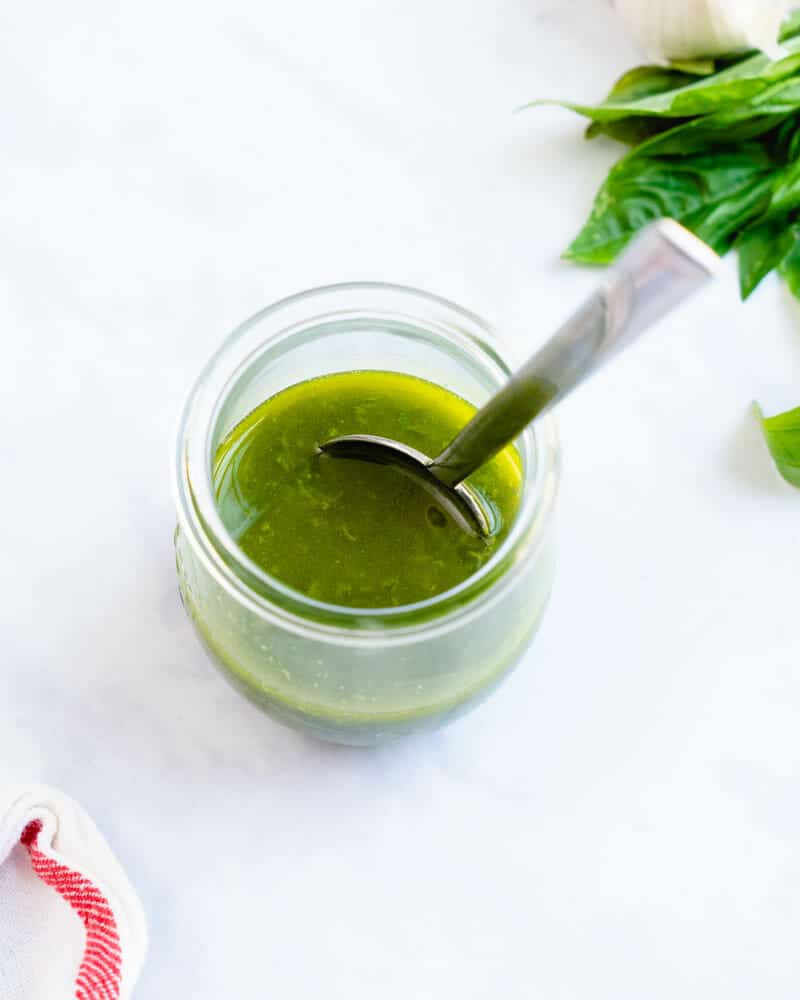 Basil vinaigrette