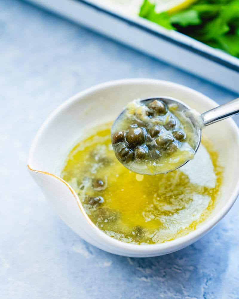 Lemon caper sauce