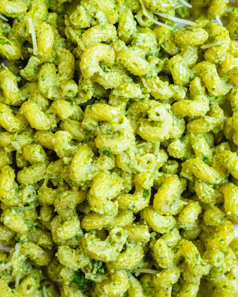 Pesto cavatappi recipe.