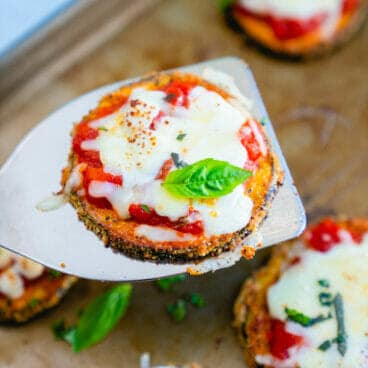 Baked eggplant Parmesan