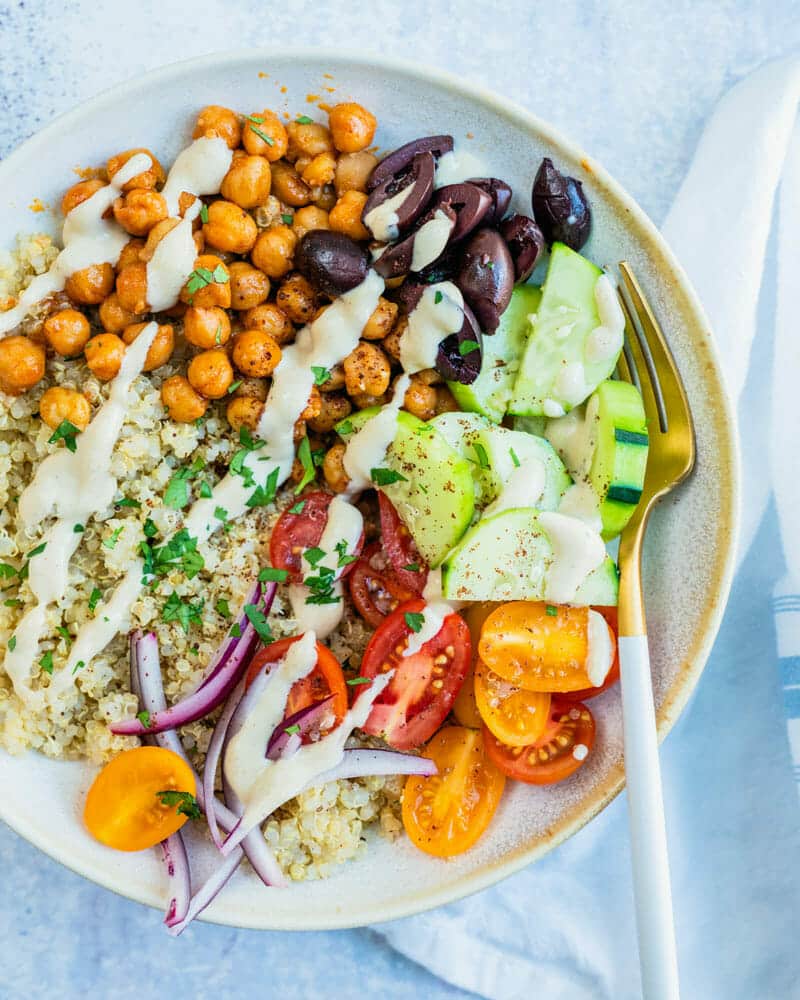 Vegan quinoa bowl
