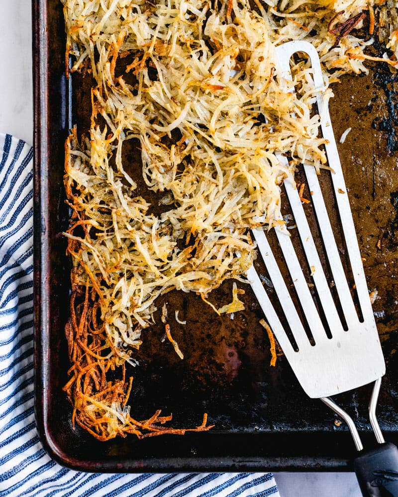 Hash browns in oven