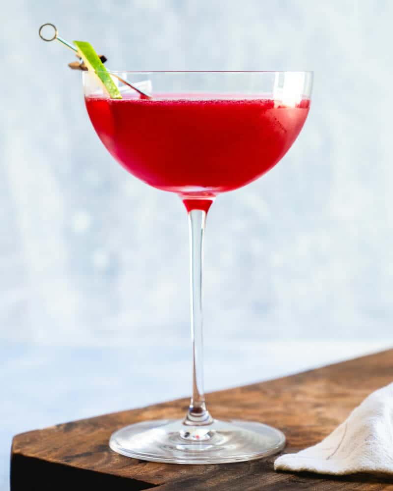 Rum and cranberry juice