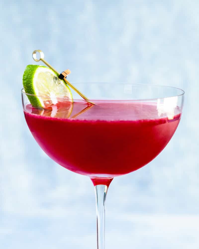 Rum and cranberry juice cocktail