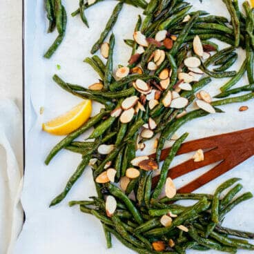 Roasted green beans
