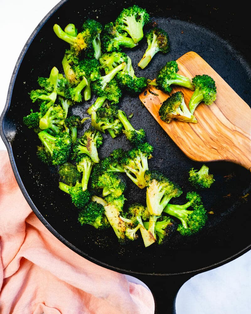 Fried broccoli