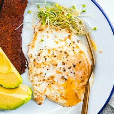 Over medium eggs