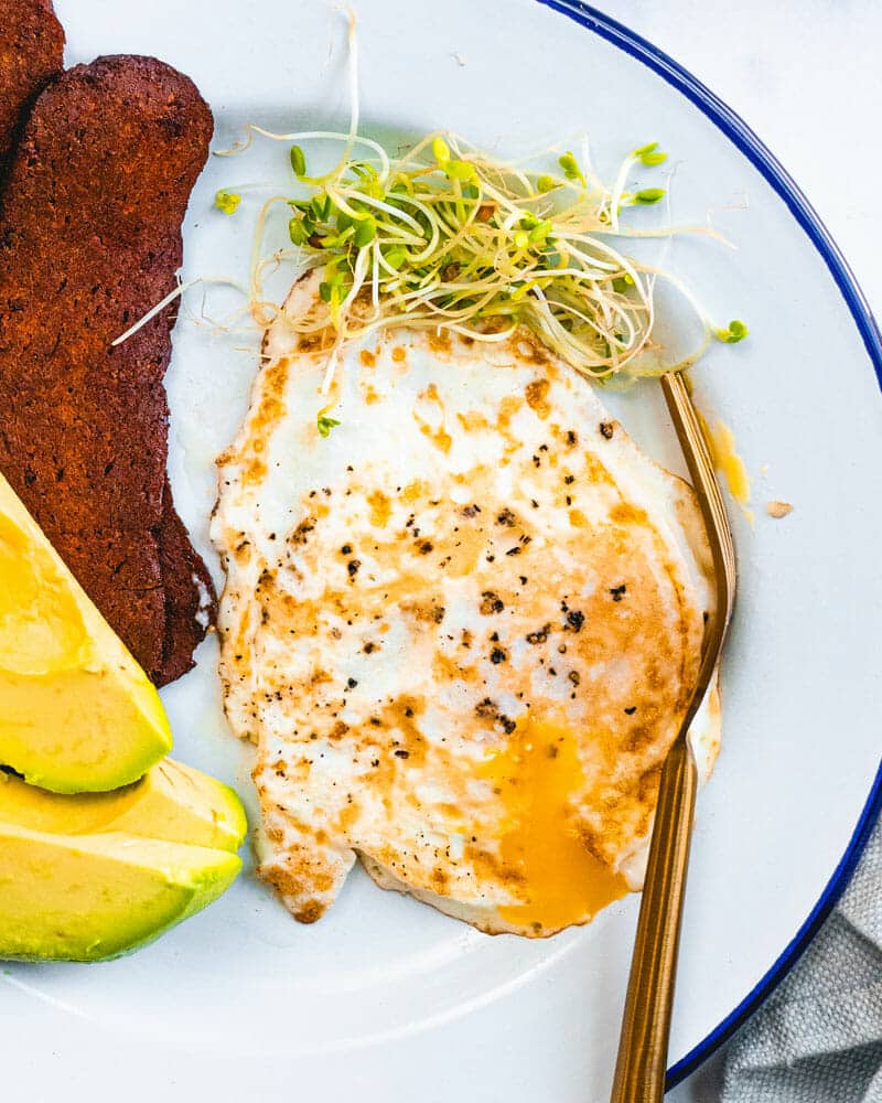 Over medium eggs