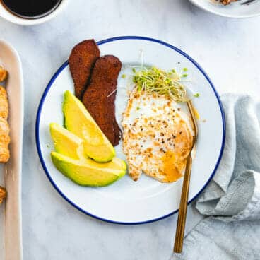 Over medium eggs