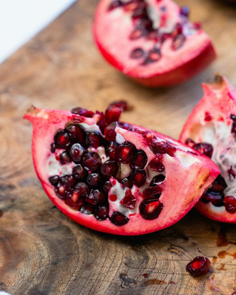 How to cut open a pomegranate