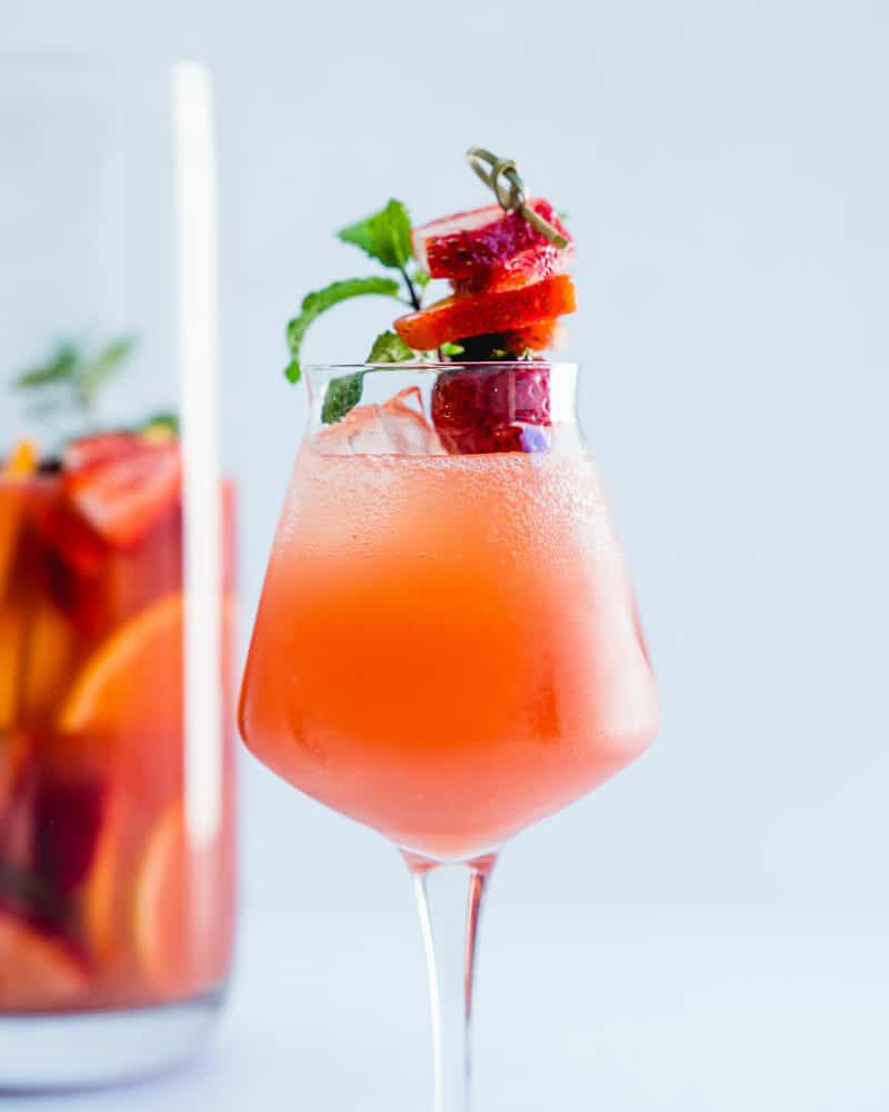 Strawberry sangria