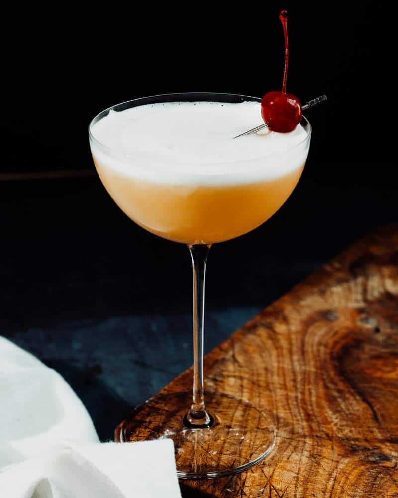 Whiskey sour egg white