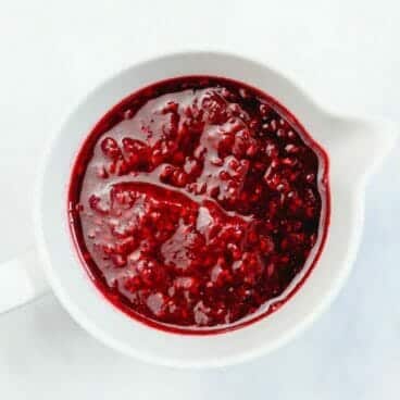Raspberry sauce