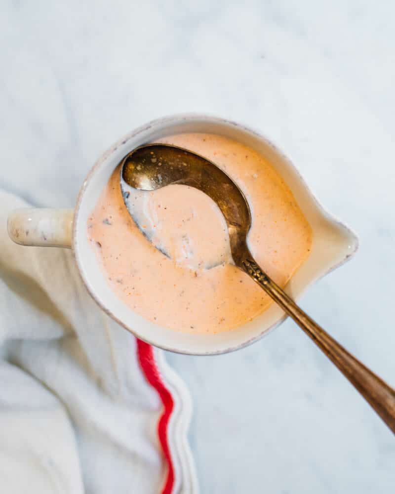 Creamy salsa dressing