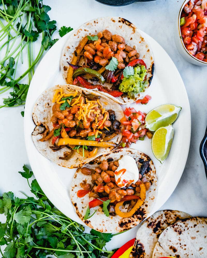 Vegetarian fajita recipe