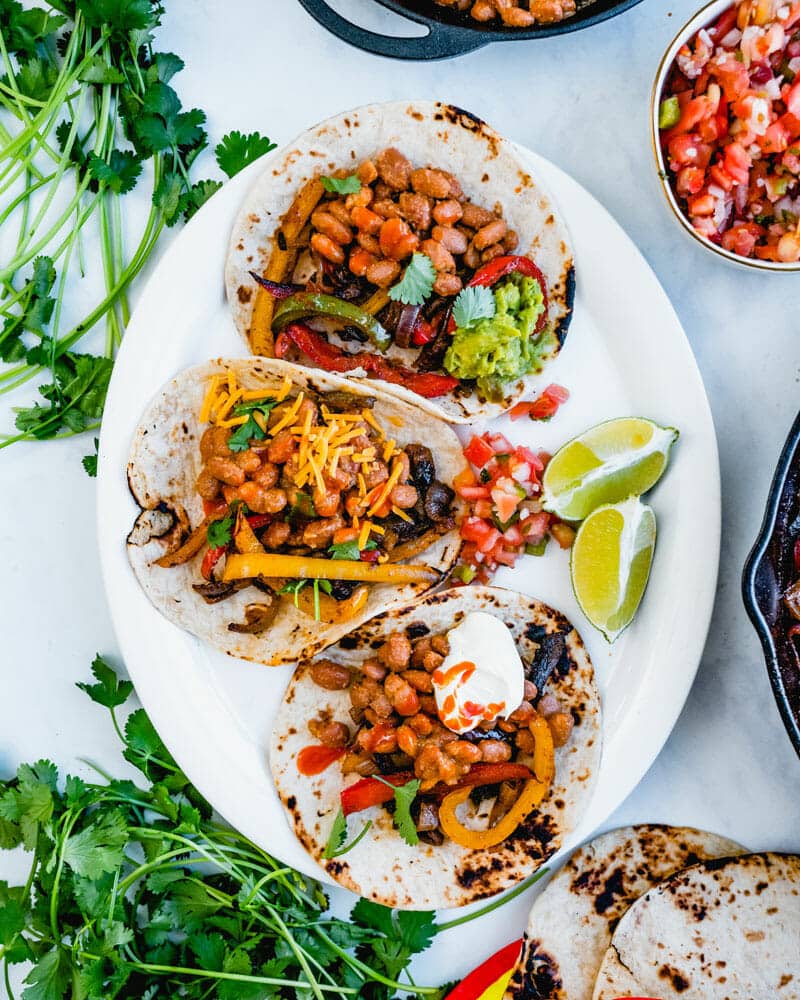 Fajitas on the grill