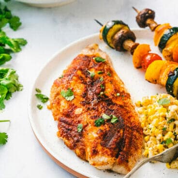 Grilled cod