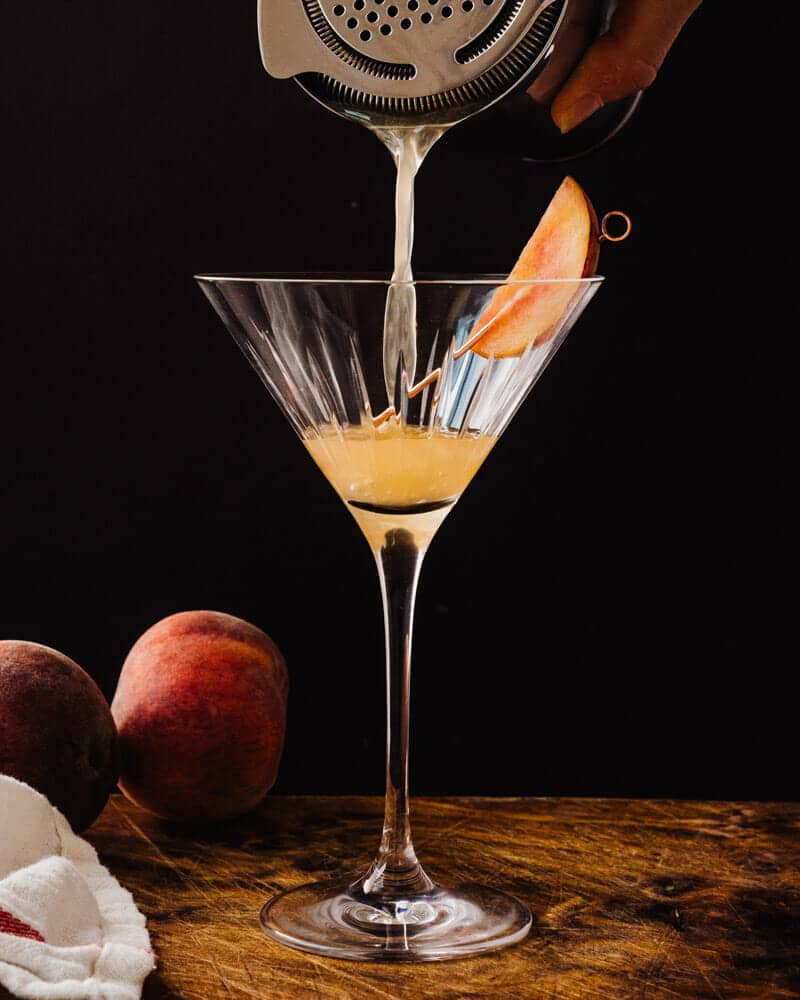 Peach martini