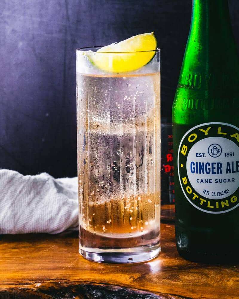 Tequila and ginger ale