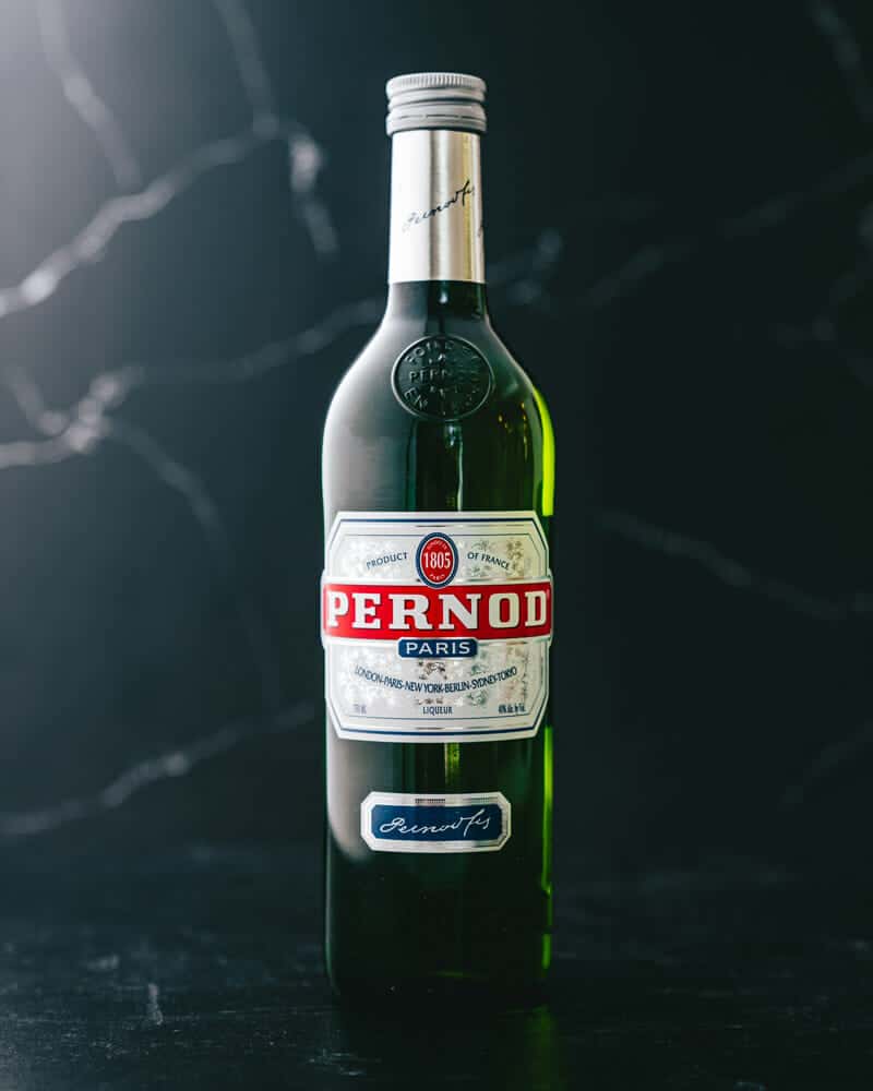 A bottle of Pernod Paris